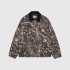 Carhartt WIP OG Detroit Jacket - Camo Feather Tree Black / Black Heavy Stone