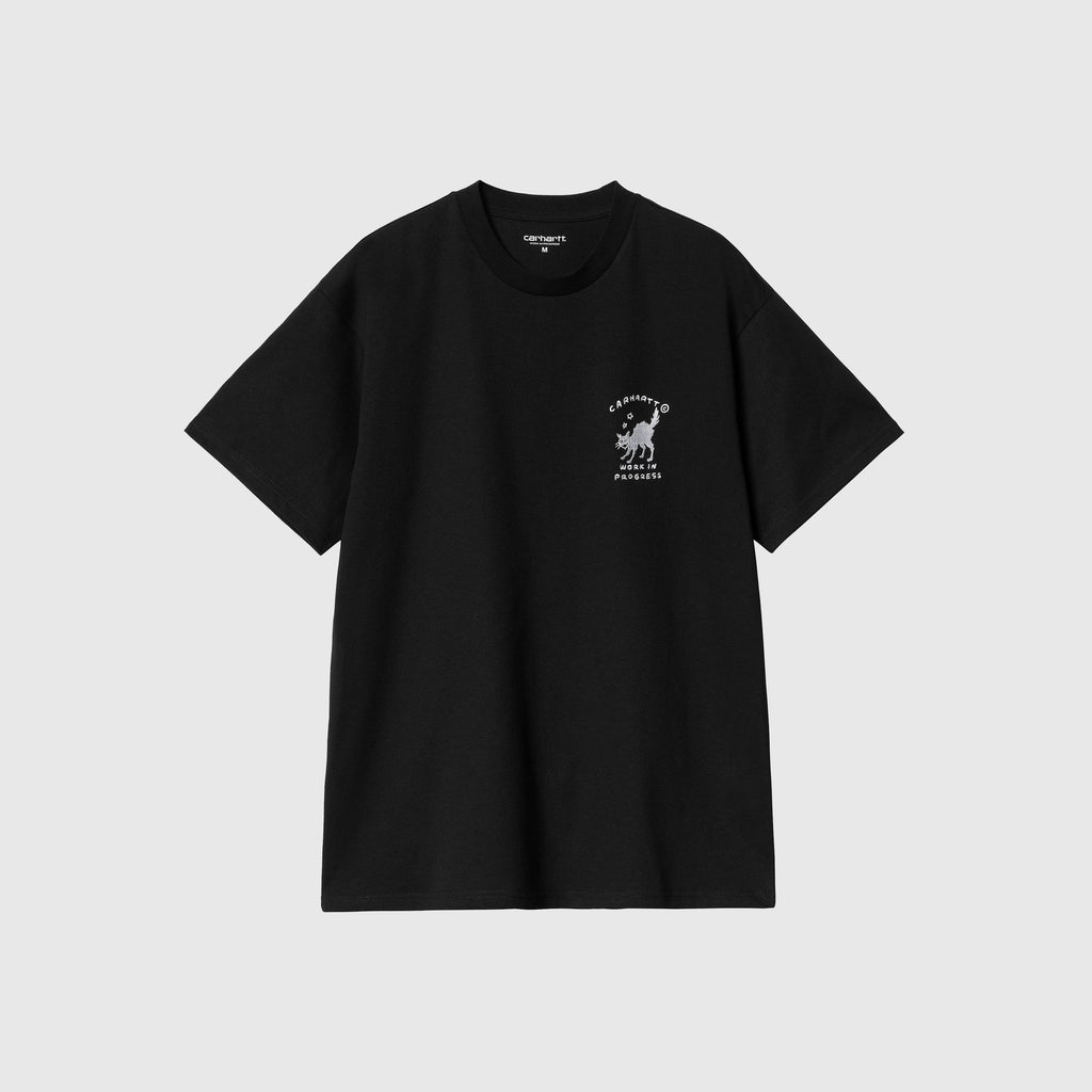 Carhartt WIP S/S Icons Tee - Black / White - Front