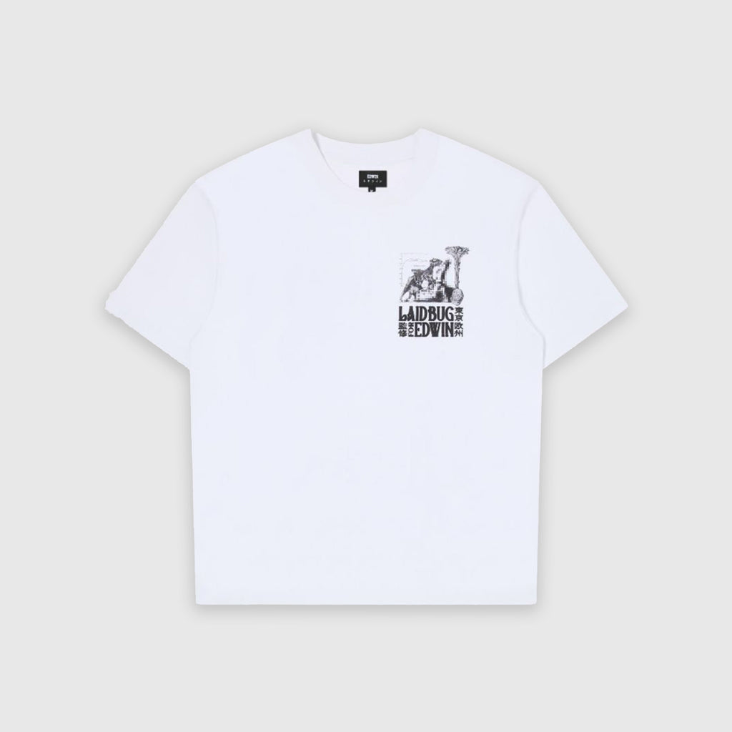 Edwin Yusuke Isao T Shirt - White - Front