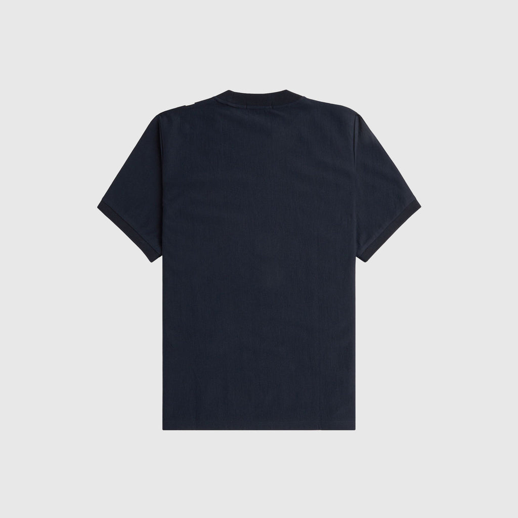 Fred Perry Gradient Stripe Tee - Navy - Back