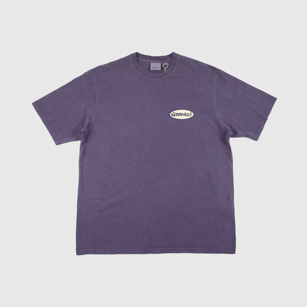 Gramicci Oval Tee - Purple Pigment - Front