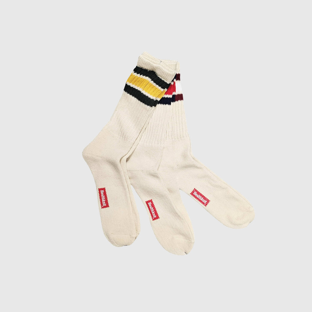 Healthknit Socks - Off White / Multi