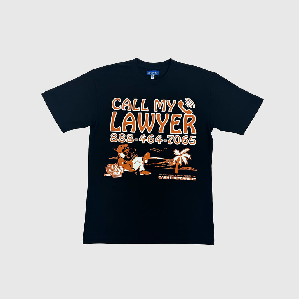 Market Offshore Lawyer Tee - Black - Front
