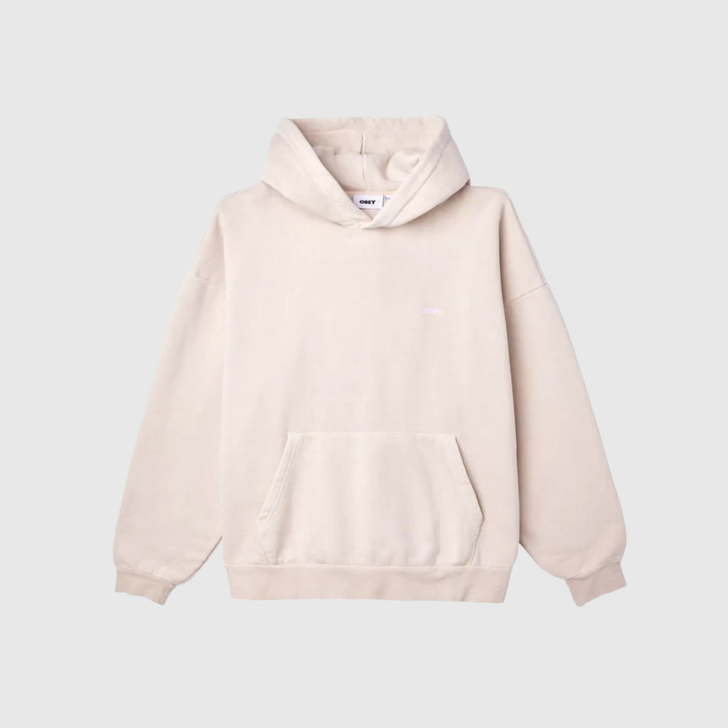 Obey Lowercase Pigment Hood - Pigment Clay - Front