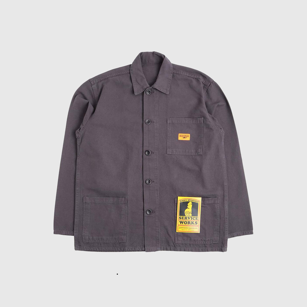 Service Works Canvas Coverall Jacket - Grey - Front