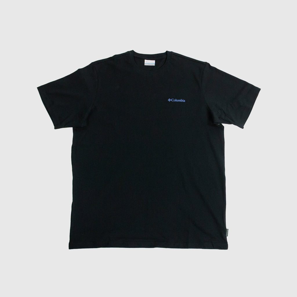 Columbia Explorers Canyon Tee - Black / Bearly Tribe - Front