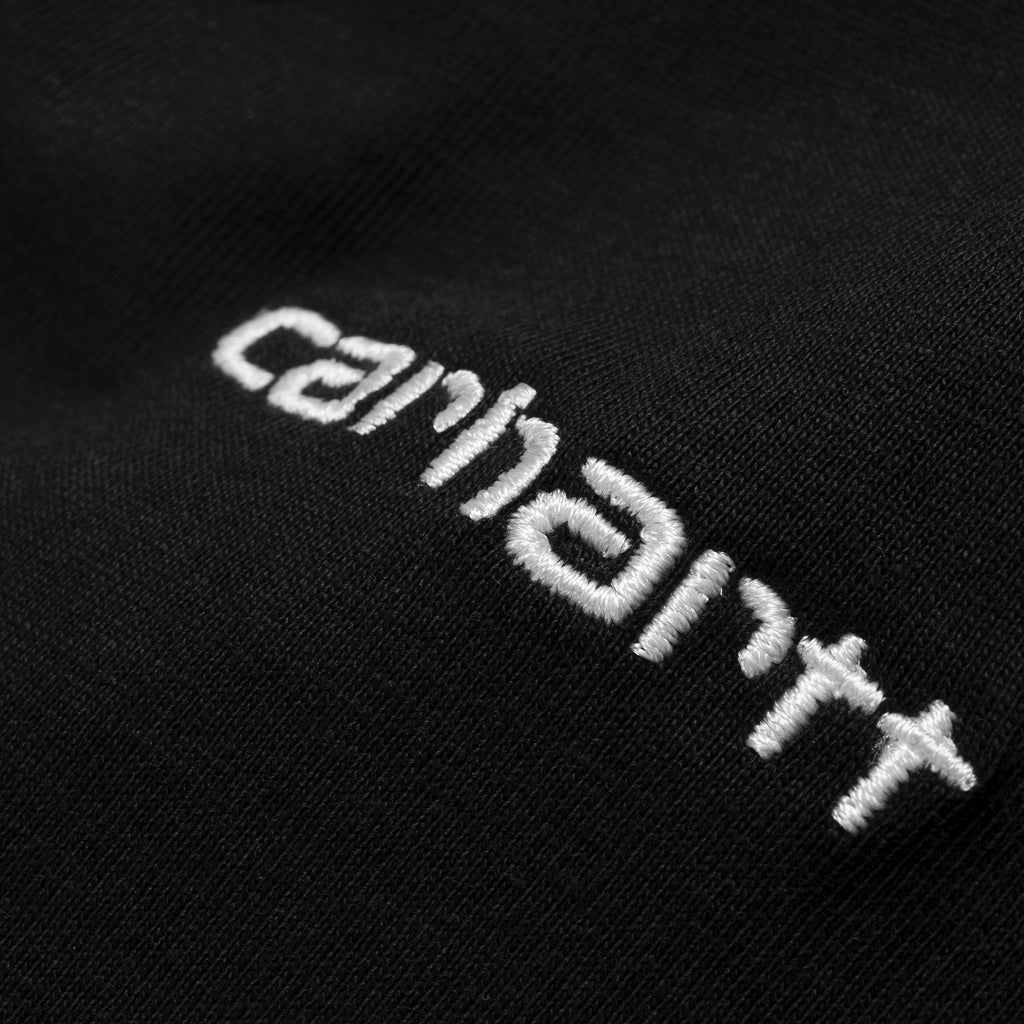 Carhartt WIP SS Script Embroidery Tee - Black / White Logo