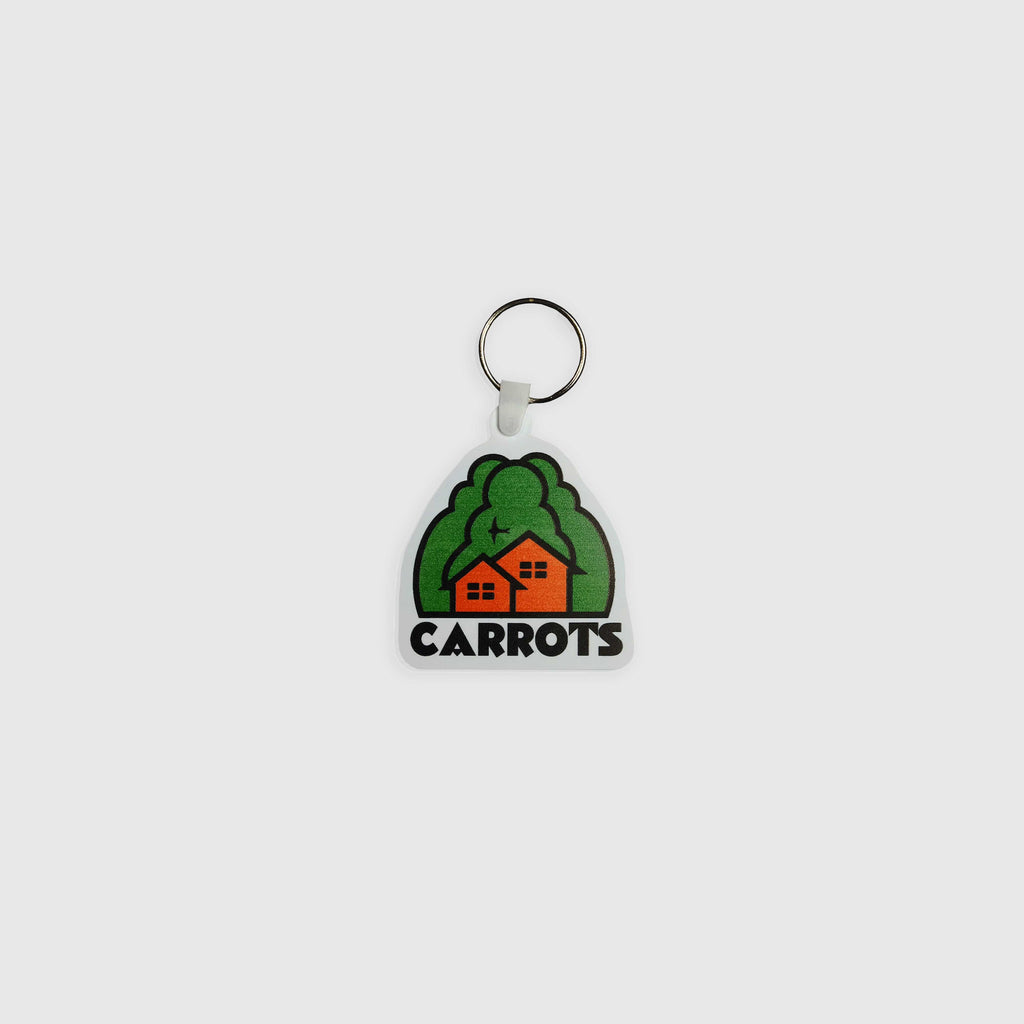 Carrots Home Keychain - White - Front