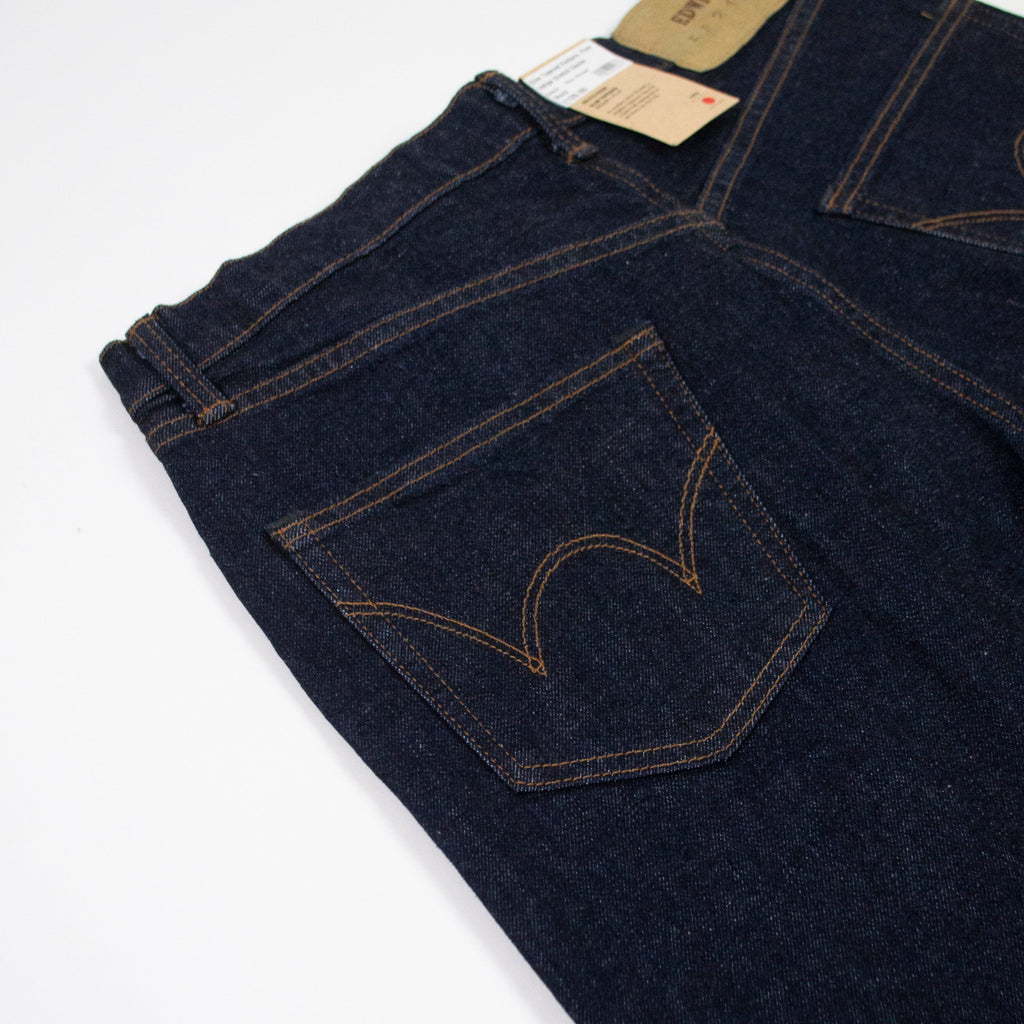 Edwin Kaihara Pure Indigo Stretch Denim - Blue Rinsed - Close Up