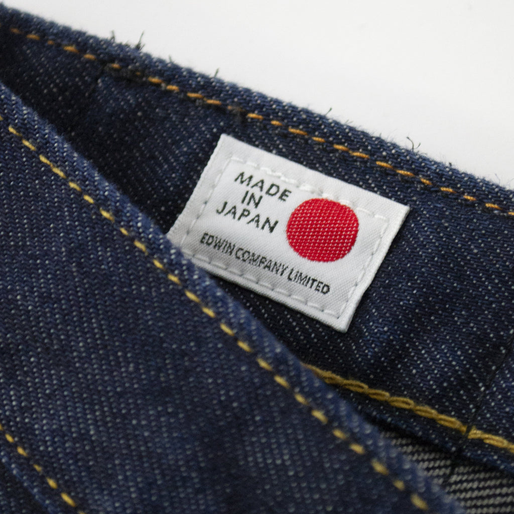 Edwin ED-32M100 Green Selvage - Kaihara Indigo Tab