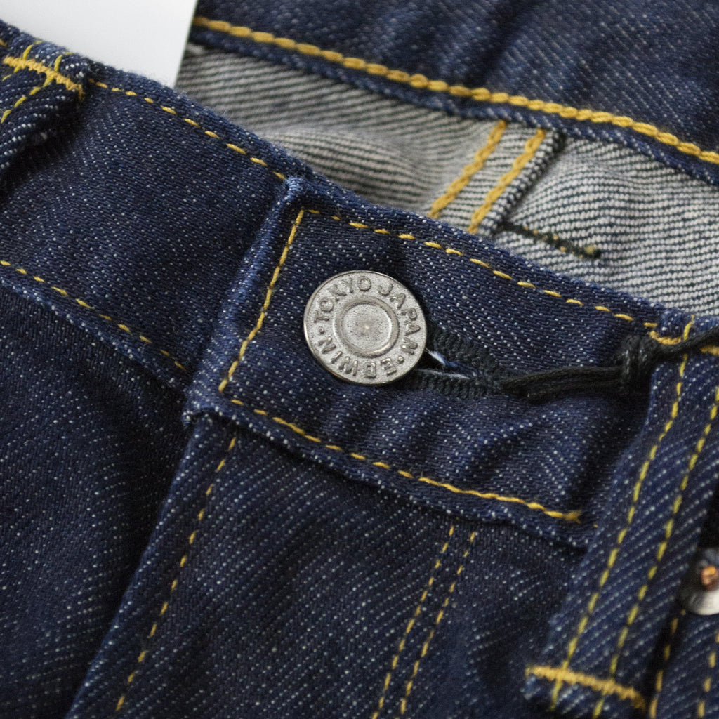Edwin ED-32M100 Green Selvage - Kaihara Indigo Button