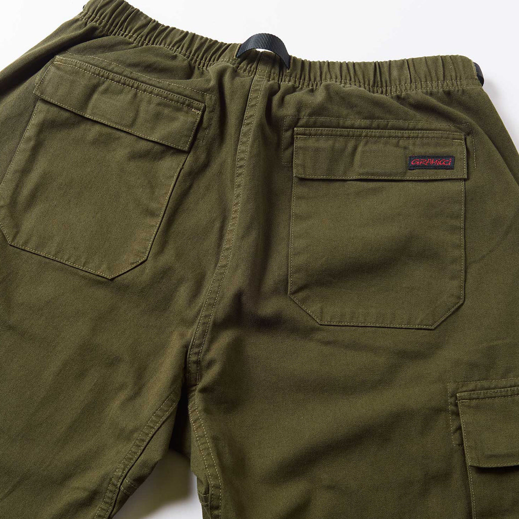Gramicci Cargo Pant - Deep Green - Back Close Up