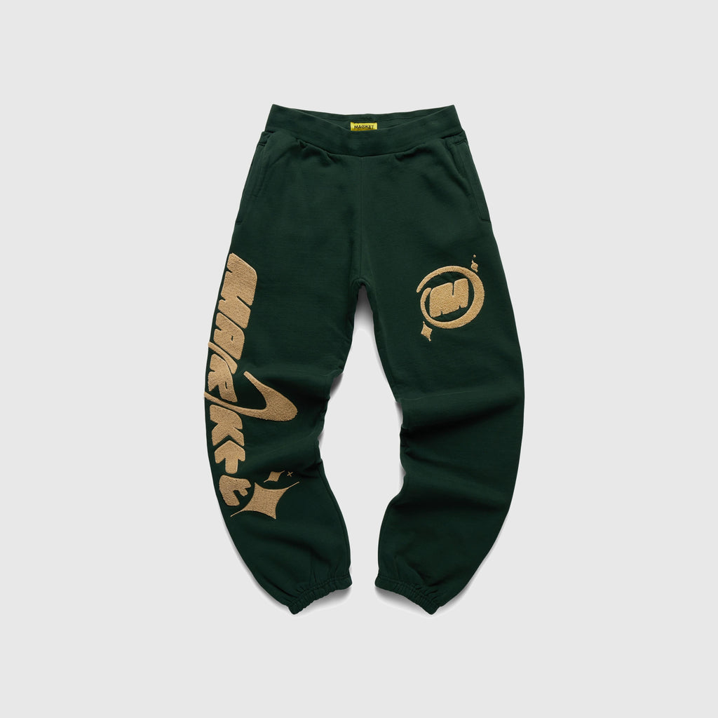 Market Cosmo Market Sweatpants - Evergreen - Front