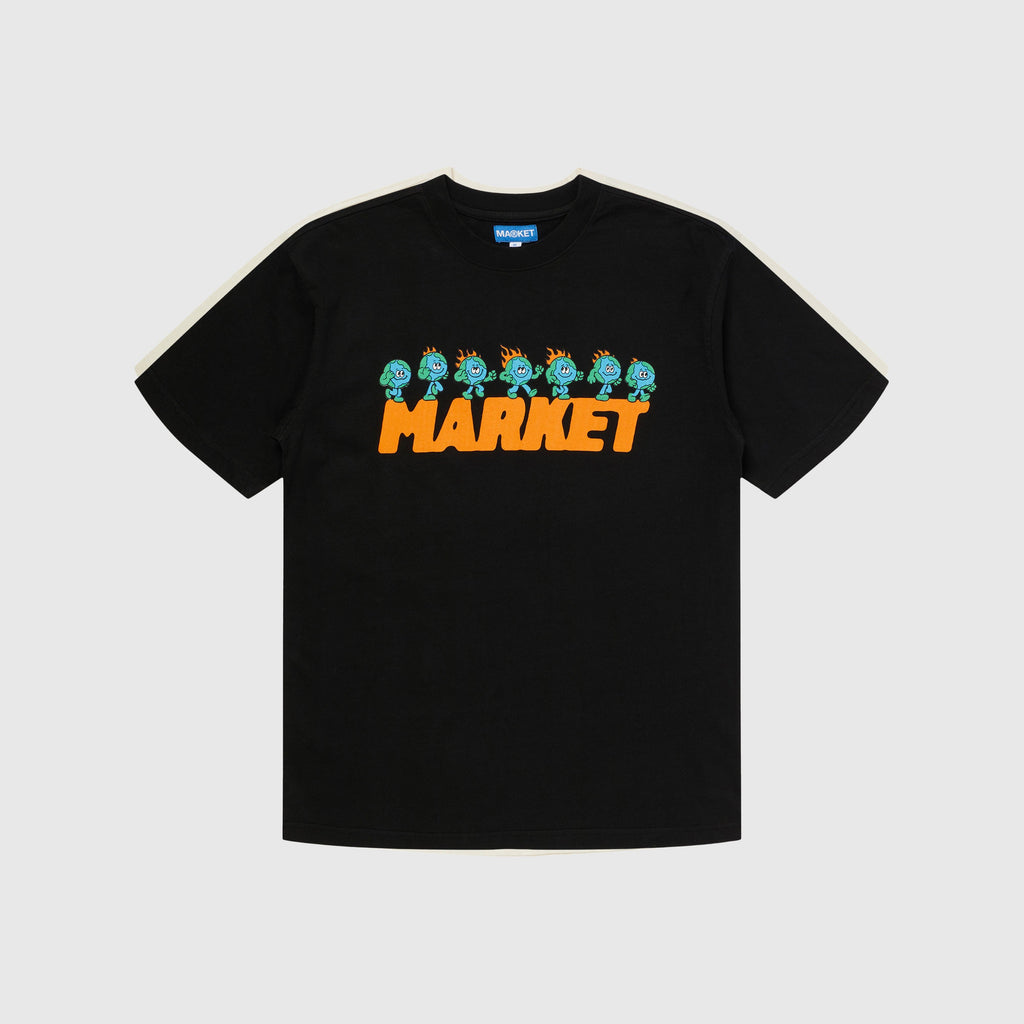 Market Keep Going Tee - Black - Front