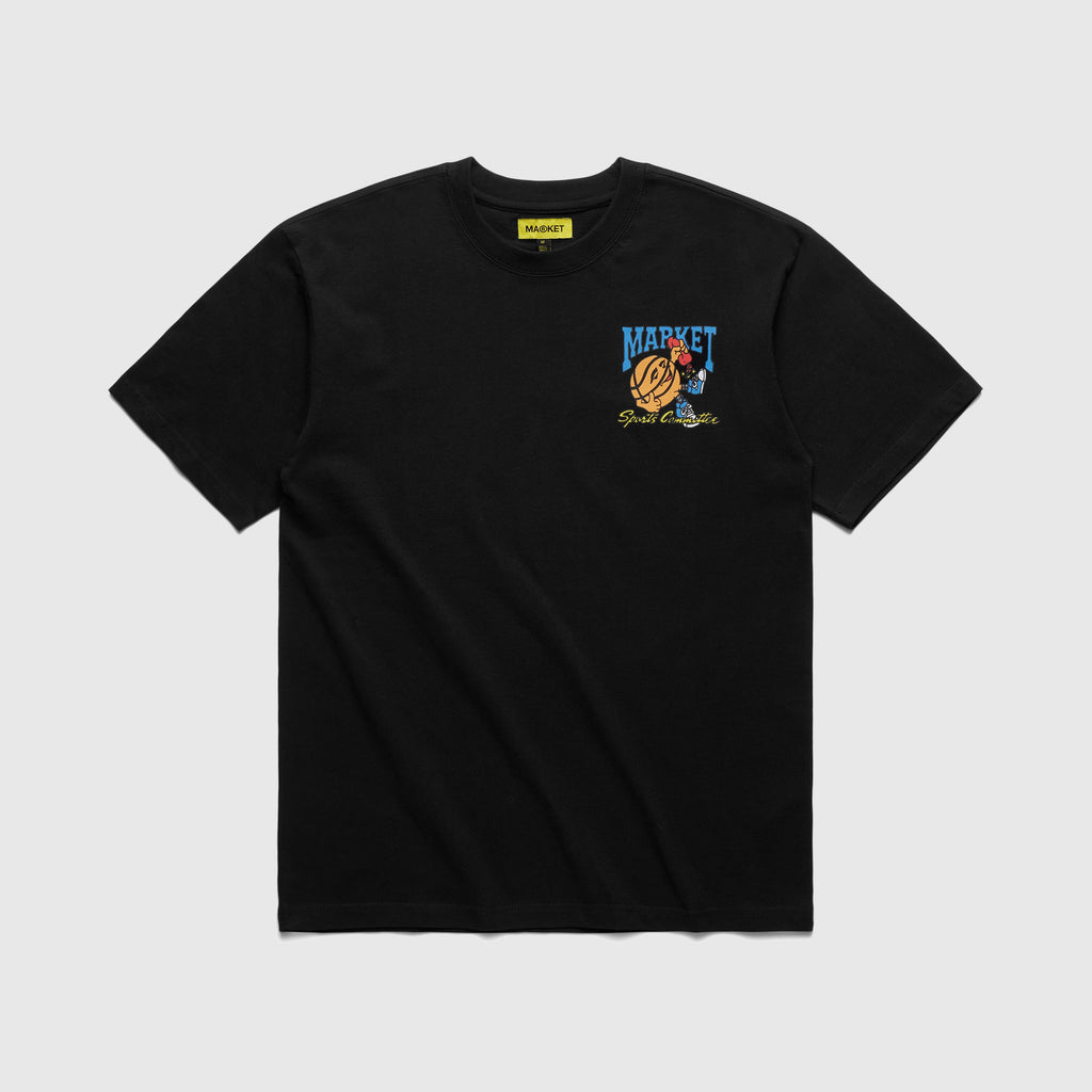 Market Sports Committee Tee - Black - Front