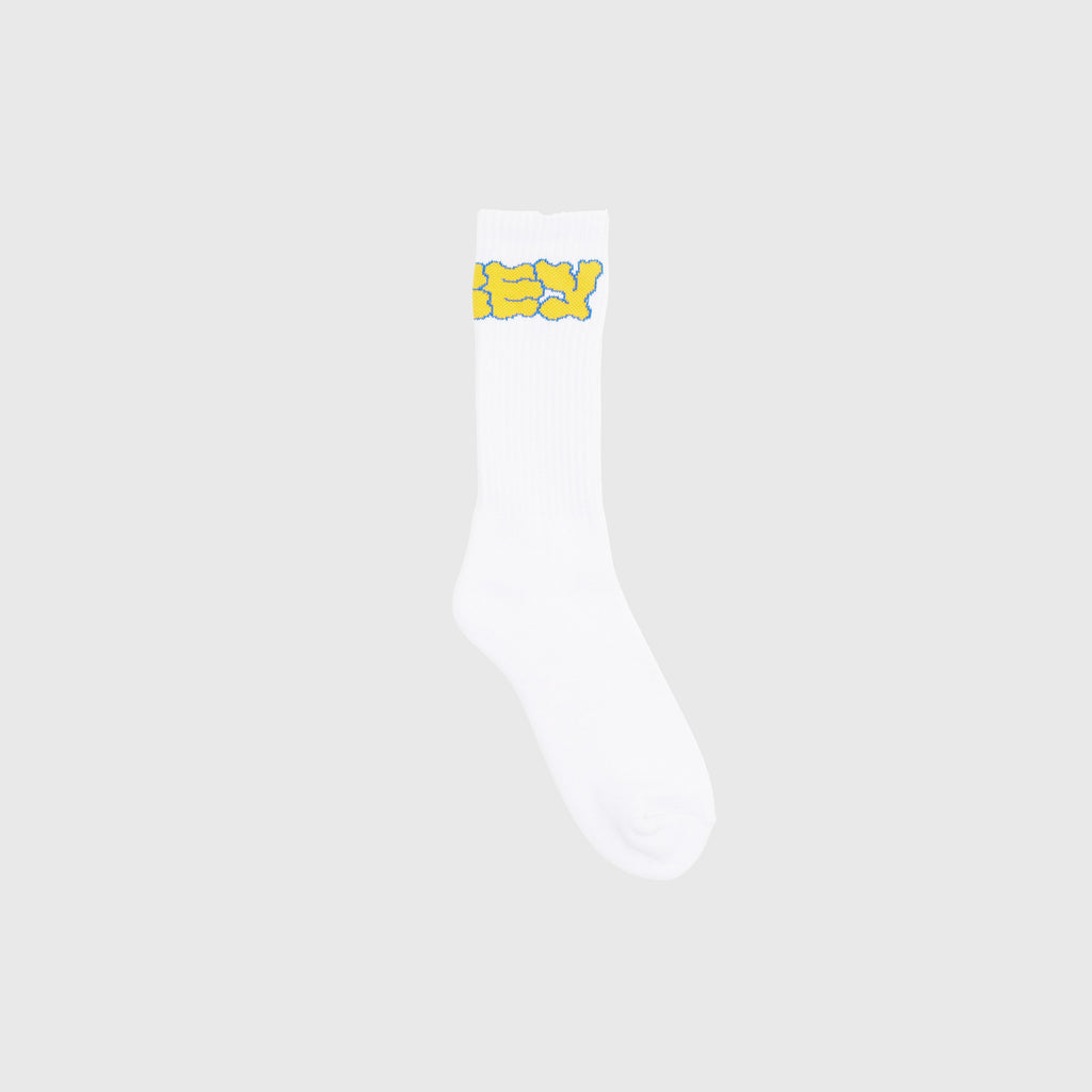 Obey Wavy Socks - White 