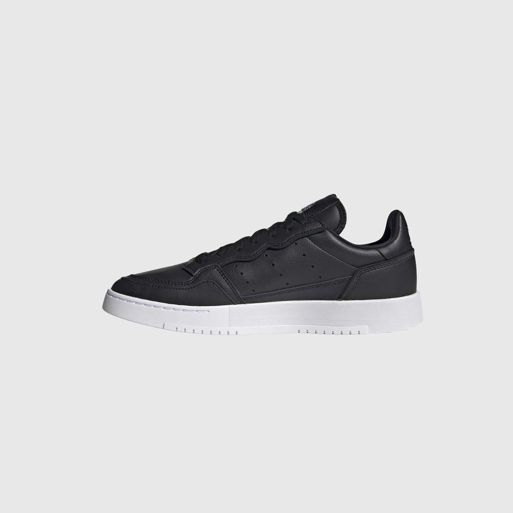 Adidas Supercourt Vegan - Core Black / Core Black / Footwear White Inner Side View