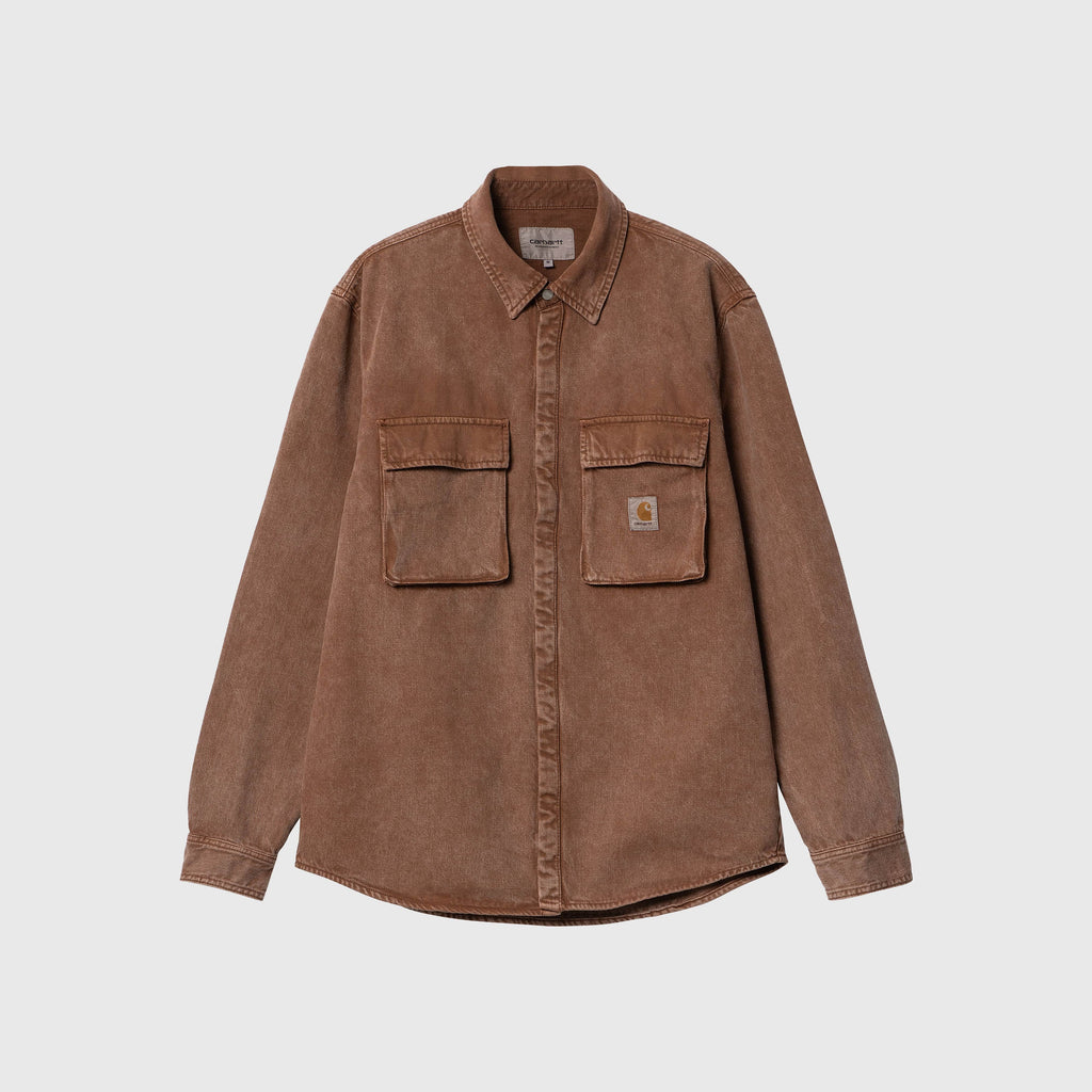 Carhartt WIP Monterey Shirt Jacket - Tamarind Worn Washed - Front