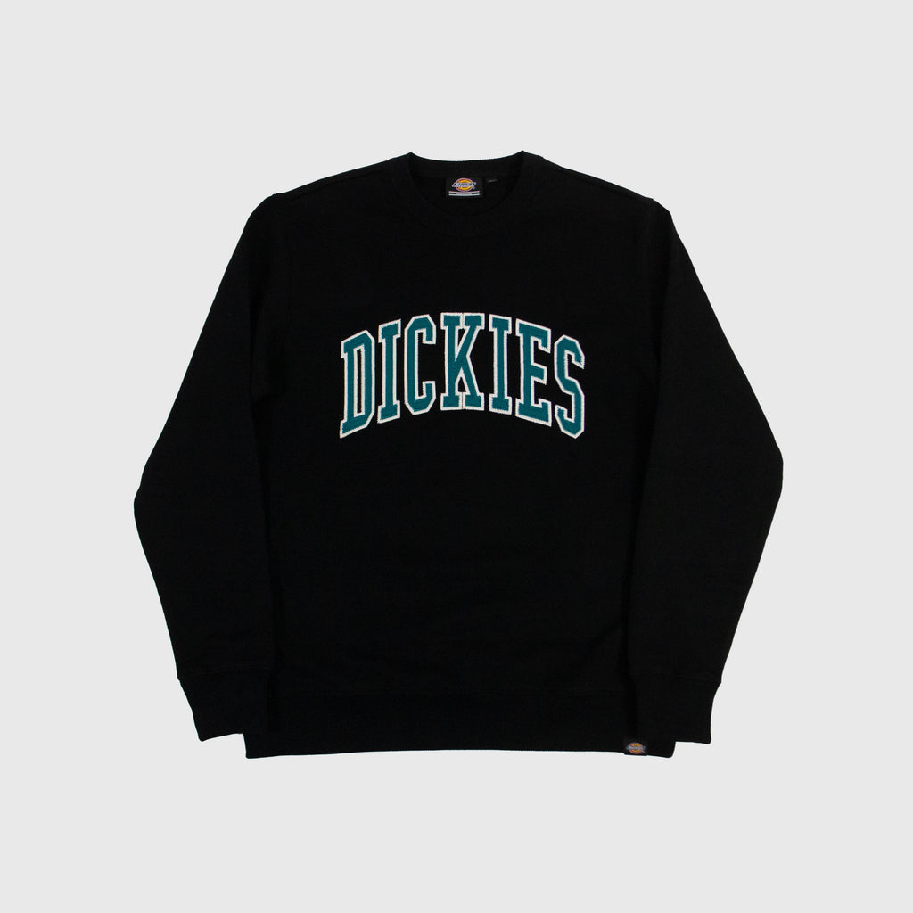 Dickies Aitkin Sweatshirt - Black / Deep Lake - Front