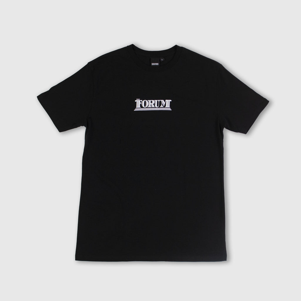 The Forum SS Columns Tee - Black Front