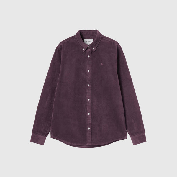 Carhartt WIP L/S Madison Cord Shirt - Cosy Purple