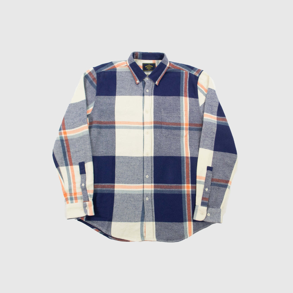 Portuguese Flannel Tape ESP Shirt - White / Blue - Front