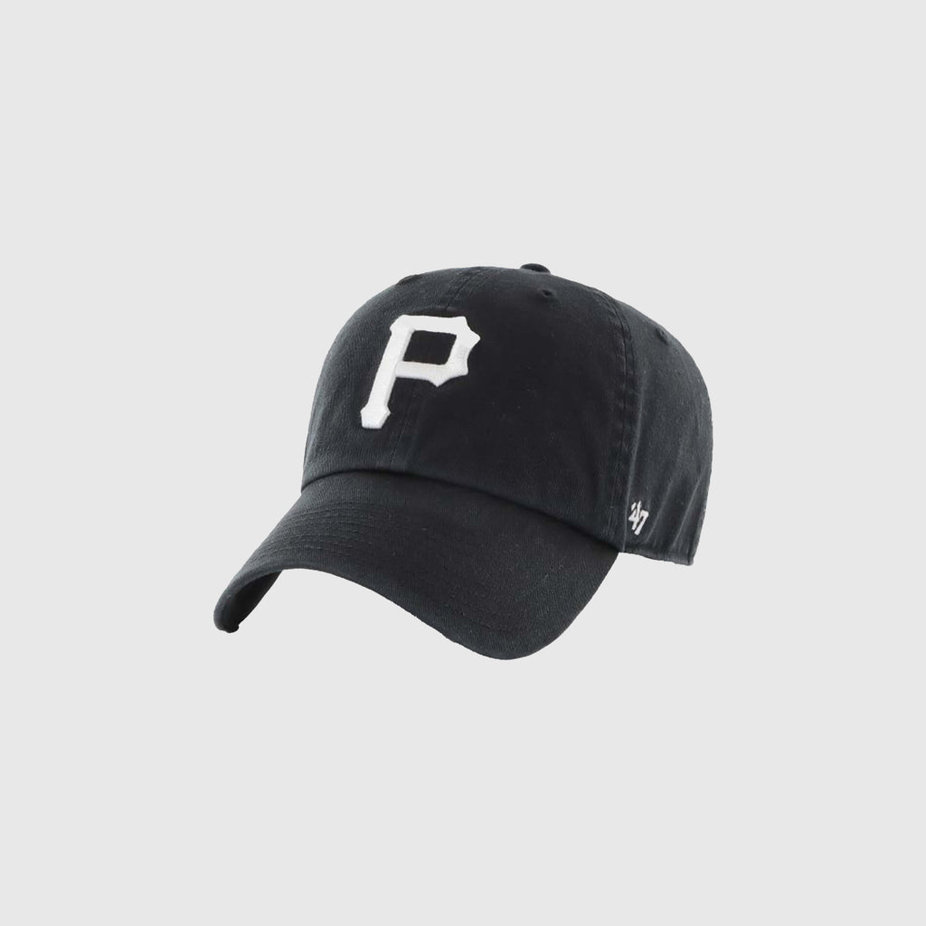 47 Brand MLB Pittsburgh Pirates Clean Up Cap - Black / White - Front