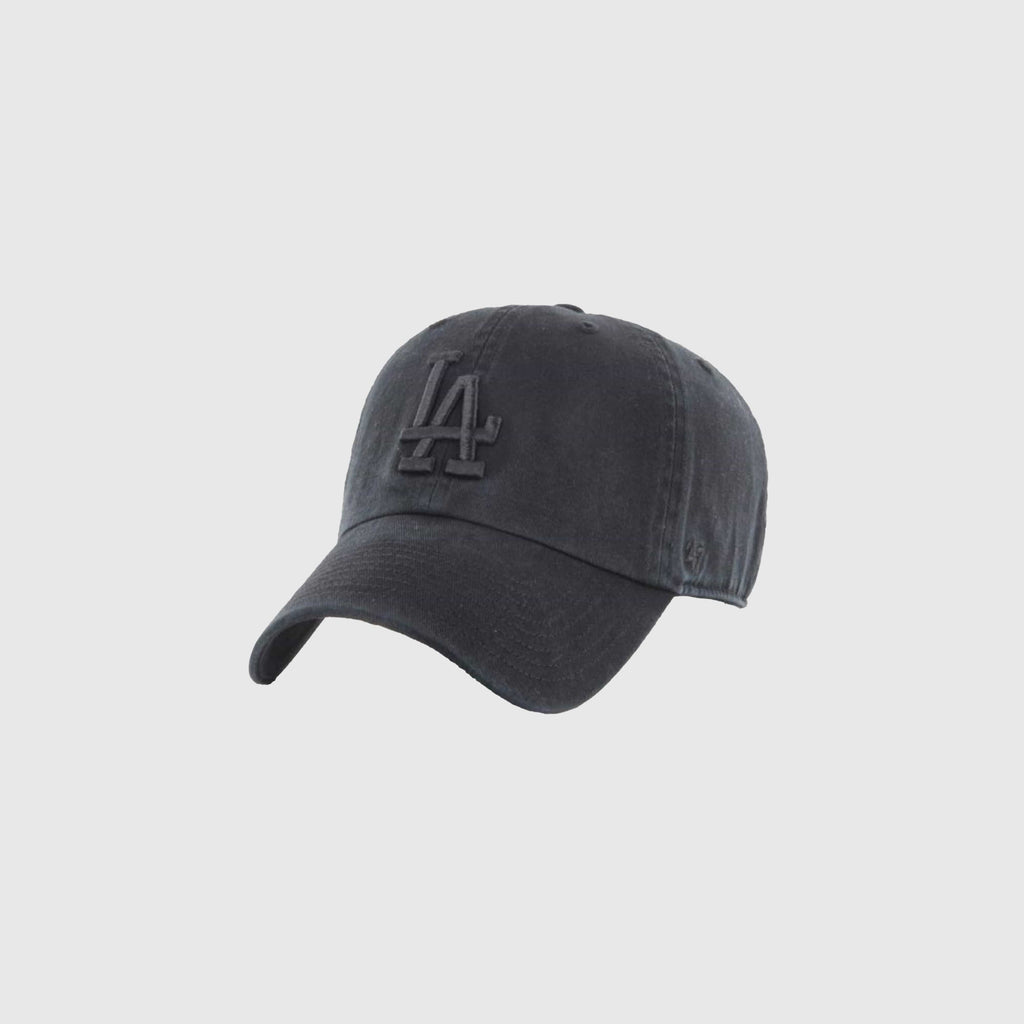 47 Brand MLB LA Dodgers Clean Up Cap - Black - Front