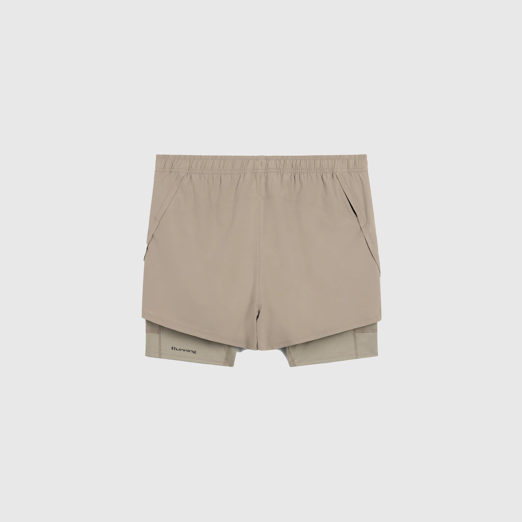 Acid Running 2-in-1 Shorts - Riverstone - Back