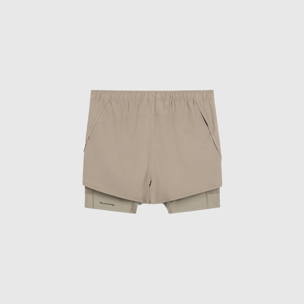 Acid Running 2-in-1 Shorts - Riverstone - Back