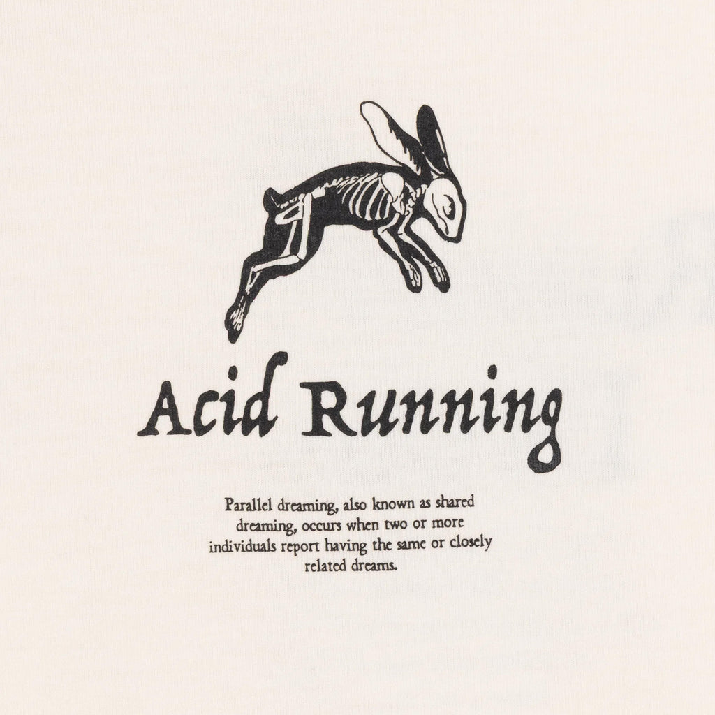 Acid Running A Runners Dream T-Shirt - Bone - Front Close Up