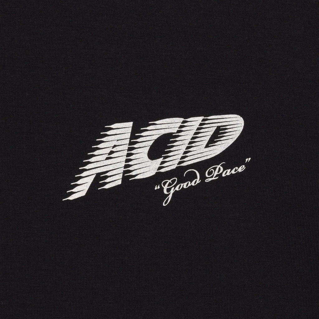 Acid Running Good Pace T-Shirt - Black - Front