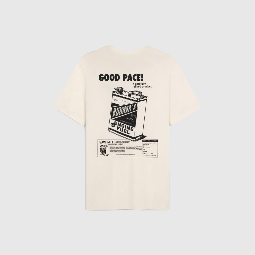 Acid Running Good Pace T-Shirt - Bone - Back