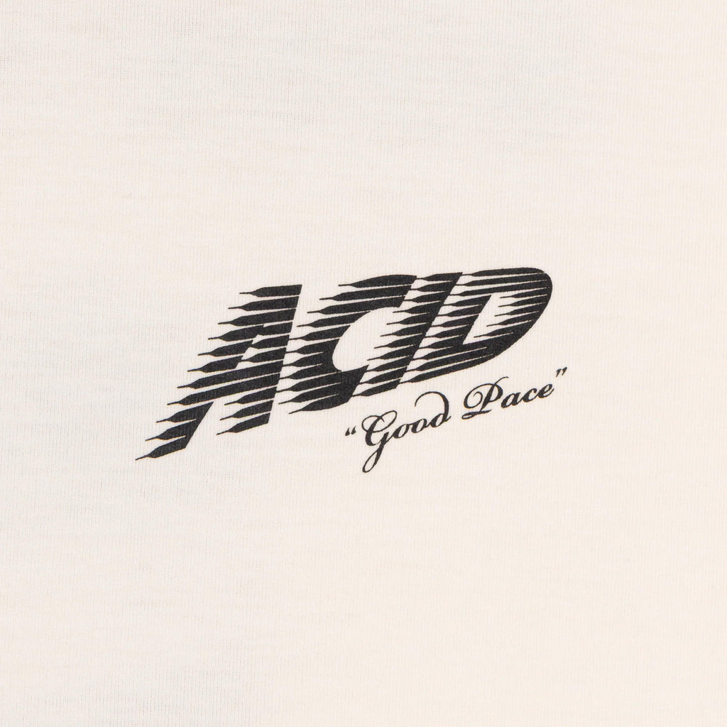 Acid Running Good Pace T-Shirt - Bone - Front