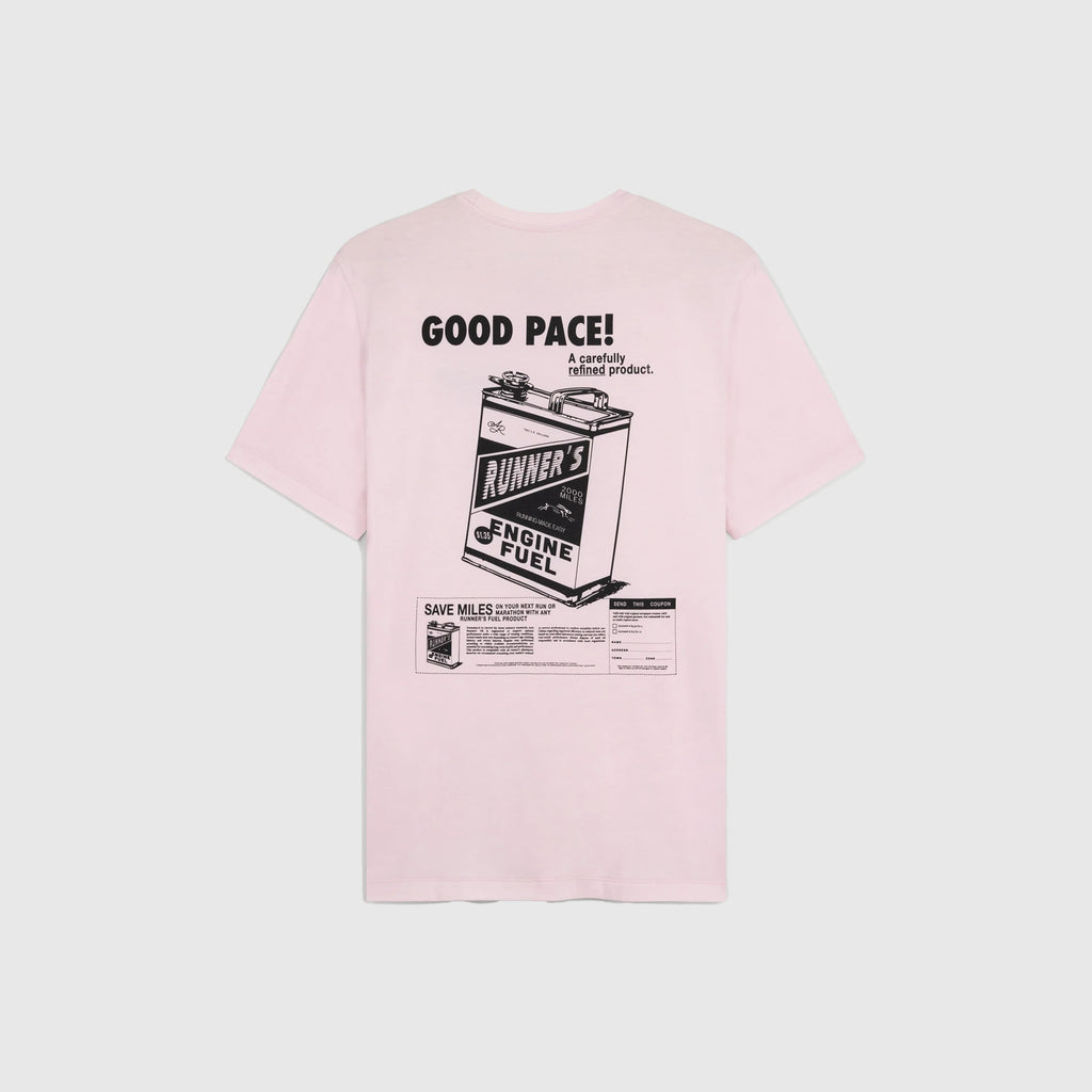 Acid Running Good Pace T-Shirt - Iced Pink - Back