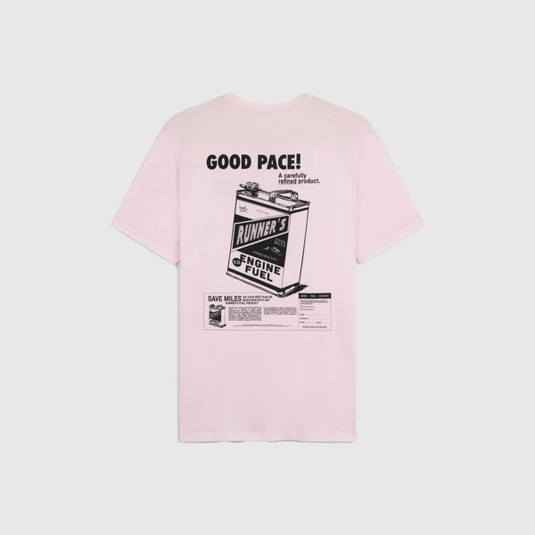 Acid Running Good Pace T-Shirt - Iced Pink - Back