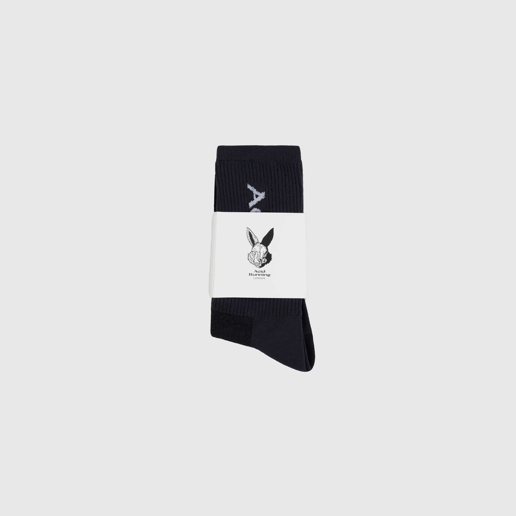 Acid Running Logo Socks - Black