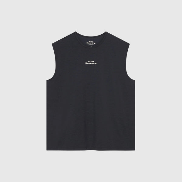Acid Running Logo Tank - Graphite - Front