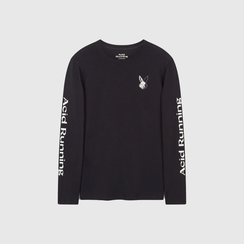 Acid Running Long Sleeve T-Shirt - Black - Front