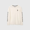 Acid Running Long Sleeve T-Shirt - Bone - Front