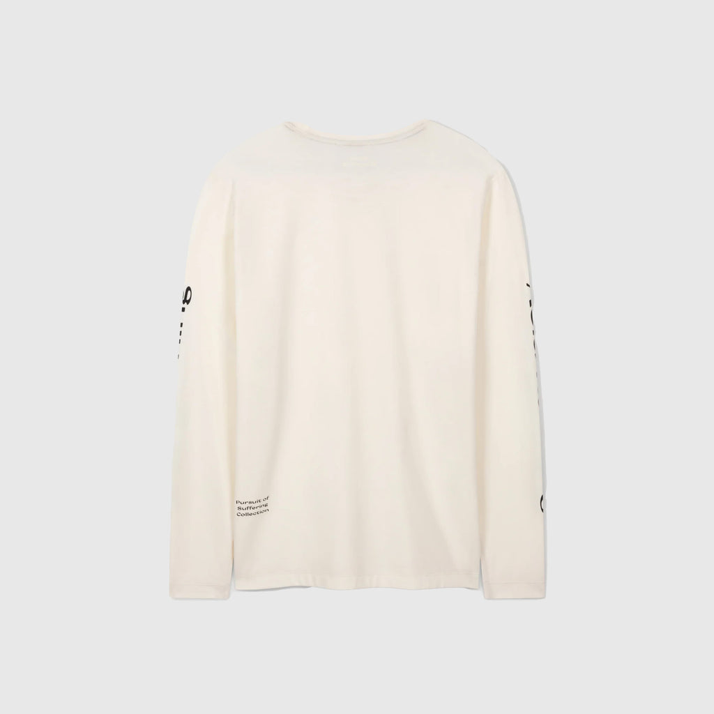 Acid Running Long Sleeve T-Shirt - Bone - Back