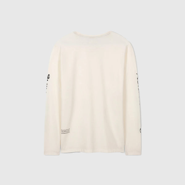 Acid Running Long Sleeve T-Shirt - Bone - Back