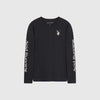 Acid Running Long Sleeve T-Shirt - Graphite - Front