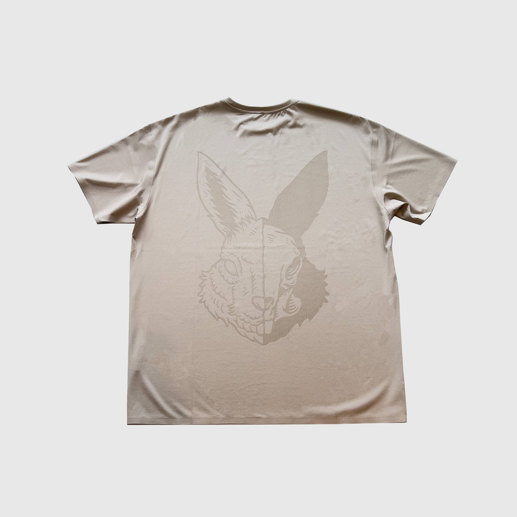 Acid Running Mens Hare Tech T-Shirt - Riverstone - Back