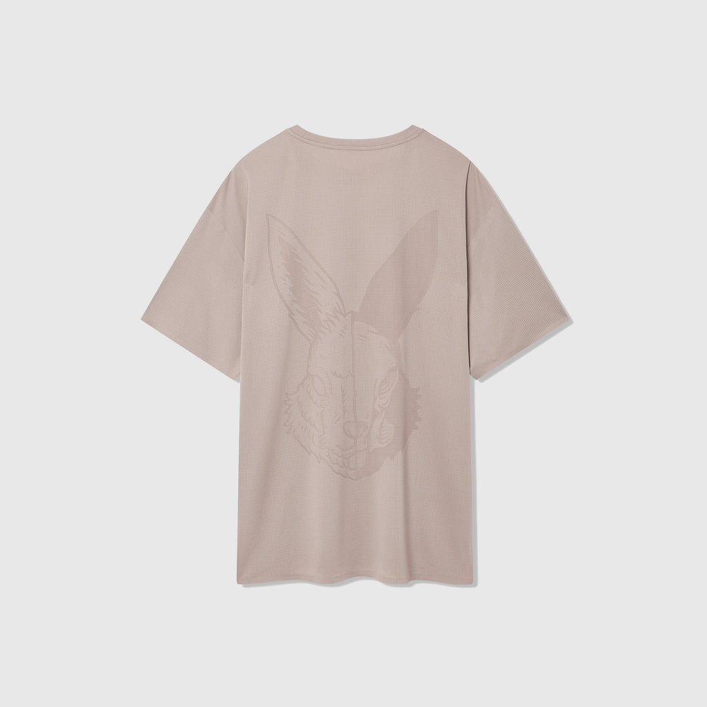 Acid Running Mens Hare Tech T-Shirt - Riverstone - Back