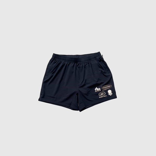 Acid Running Mens Race Unit Shorts - Black - Front