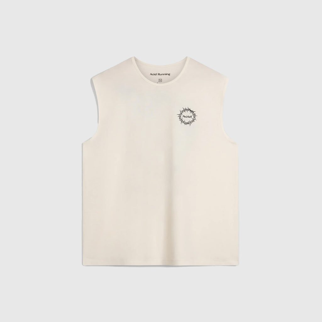 Acid Running The Good Fight Tank - Bone - Front