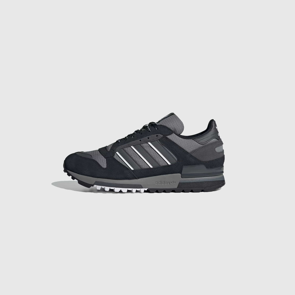 Adidas ZX 600 - Core Black / Grey Four / Grey Six Side Profile
