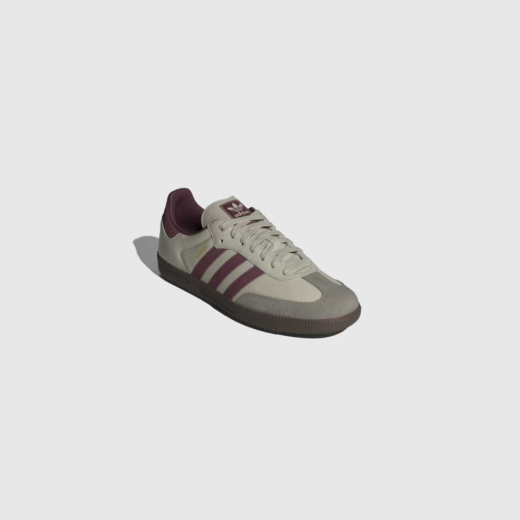 Adidas Samba OG - Putty Grey / Maroon / Gold Metallic