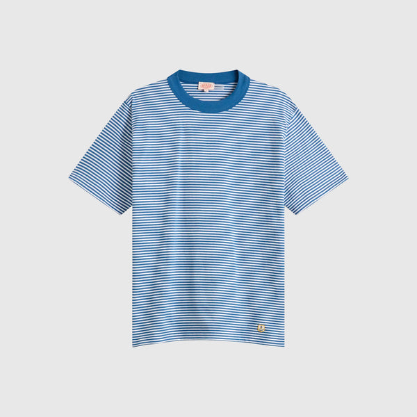Armour Lux Heritage Stripe T-Shirt - Dark Blue / White - Front